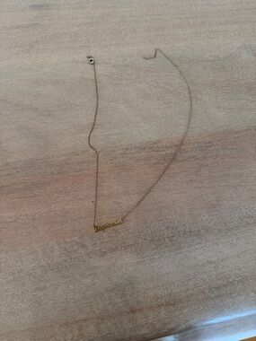 ban.do Gold 'Depression' Script Necklace